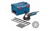 Bosch Professional Betonschleifer GBR 15 CAG (inkl. Diamanttopfscheibe 125mm, 3x Ersatzbürstenkranz, Zweilochschlüssel gekröpft, L-BOXX)