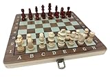 ChessEbook Magnetisches Schachspiel 29 x 29 cm - Klappbares Schachbrett - Reiseschachspiel - Schach - Chess Board Set - Schachset - Schachspiel für Kinder und Erwachsene