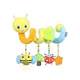 Baby Spirale Kinderwagen Spielzeug für Babys Aktivitätsspirale Kinderwagenkette Hängespielzeug Babybett Spielzeug Babyspirale Plüschspielzeug für Kleinkinder Jungen Mädchen von 0 3 6 9 12 Monaten