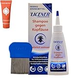 Licener Bundle: Licener Shampoo 100 ml und Licener Nissenkamm I Läuse-Abwehr I gegen Kopfläuse, Läuse, Nissen I Neem-Extrakt I Erwachsene und Kinder ab 2 Jahren I Spar-Set plus Pharma Perle give-away