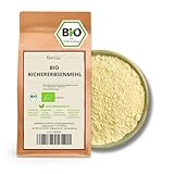 Kamelur 1kg BIO Kichererbsenmehl – BIO Hülsenfrüchte gemahlen ohne Zusätze, für Falafel & mehr - Kichererbsen Mehl BIO in biologisch abbaubarer Verpackung