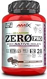 Amix Zeropro -Protein - Protein -Komplement -Pulver erhöht die Muskelmasse und hilft bei der Genesung, isoliertem Serumprotein, Laktose und Zuckerfreier, Keksgeschmack 1 kg Creme