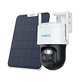 Reolink PTZ Überwachungskamera Aussen Akku mit Auto-Tracking, 6X Hybridzoom, Dual Lens, Solar WLAN Kamera Outdoor, 2,4/5GHz WiFi, 360° Ansicht, KI-Erkennung, 2K 4MP Farbnachtsicht, TrackMix+Solarpanel