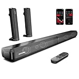 ULTIMEA 2.2 Soundbar für TV Geräte, App, Teilbare 2-in-1 Soundbar für Fernseher, Bluetooth 5.3, TV-Lautsprecher mit 3 EQ-Modi und verstellbarem Bass, ARC/Optisch/Aux, Apollo S40 Pro, 2025 Version
