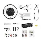 DRFGHK Elektrofahrrad-Radsatz, 20-Zoll-Vorderrad-Umbausatz mit LED-Anzeige und Controller, E-Bike-Motornabe für die Vorderradmontage an Zweirädern (1000 W, 48 V)