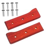 HOMOCONO 1 Paar Holzgriff für Küchenmesser Ergonomischer Rutschfester Ersatzgriff für Küchenmesser Diy Zubehör für Cutter Hochwertige Verarbeitung Finger Schutz