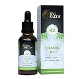 Vitamin K2 MK7-200 µg - 1700 Tropfen = 50 ML - 99,7+% All-Trans (K2VITAL® von Kappa) - Hohe Bioverfügbarkeit - Laborgeprüfte Qualität - Vegan - Hochdosiert