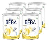 BEBA Nestlé BEBA 1 Anfangsmilch, Anfangsnahrung von Geburt an, 6er Pack (6 x 800g)