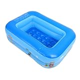 HEALSOPTHY Aufblasbarer Pool Doppellagig Planschbecken Wassermatratze Sandpool für Indoor Outdoor Spielspaß Sicher und Platzsparend für Zuhause