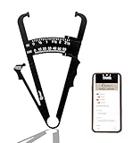 Cravallo® Caliper I Körperfettmessgerät I Fettmesszange I Fettzange I Fettmesszange I KfA-Zange I Body Fat Measure I Unkompliziert und mit Video Anleitung I Körperfettmesser zum messen von Körperfett