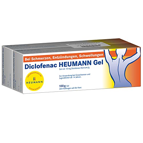Diclofenac HEUMANN Gel: Allroundtalent bei Schmerzen, Schwellungen und Entzündungen, Diclofenac-Natrium Schmerzgel, 200 g