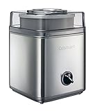 Cuisinart Deluxe Eismaschine | Frozen Yogurt Maker & Sorbet Maker | Hausgemachte Desserts | Einfach zu Hause zu verwenden | Fertig in 25 Minuten | 5 Jahre Garantie | 2L Kapazität | Silber ICE30BCU