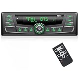 RDS Autoradio Bluetooth,Wistrue FM/AM Autoradio mit Bluetooth Freisprecheinrichtung, 1Din Autoradio mit USB/AUX/SD/MP3 Player mit 30 Sender Gespeichert Werden