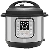 Instant Pot Duo 80 Elektro-Multikocher 1200 W, 7,6L, Edelstahl, - Schnellkochtopf, Schongarer, Reiskocher, Sautierpfanne, Joghurtbereiter, Dampfgarer und Sterilisator, Silber