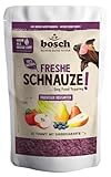 Bosch Freshe Schnauze - Fruchtiger Obstgarten 1 x 200 g | Topping für Hundefutter | Für Trockenfutter und Nassfutter geeignet | mit frischen Äpfeln, Birnen & Blaubeeren