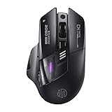 inphic A9 Explorer Bluetooth Maus, Dual-Mode Bluetooth 5.0/2.4G Maus kabellos Aufladbar, 2400 DPI, RGB-Atmungslicht, sichtbare Akku-Anzeige, Funkmaus für Laptop/PC/Computer