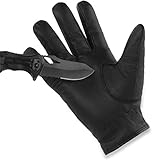 normani Schnittschutz Security Polzei Handschuhe mit Quarzsandfüllung und Kevlar Innenmaterial - auch in Übergröße (XS-5XL) Größe M