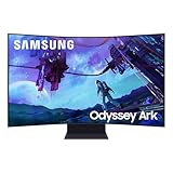 Samsung Odyssey Ark G97NC (2nd Gen), Curved Gaming Monitor, 55 Zoll, Mini-LED VA-Panel, 4K UHD-Auflösung, AMD FreeSync Premium Pro, Reaktionszeit 1 ms, Bildwiederholrate 165 Hz, Schwarz, S55CG970N