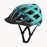 KED Offroad Fahrradhelm Crom Mint-Black Glossy / 52-58 (M) K-Fit Black Clear Fidlock Insektenschutznetz QUICKSTOPP Gurtenlängeneinstellung FIDLOCK Gurtverschluss Integriertes LED-Rücklicht