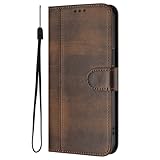 GOGME Hülle Für Samsung Galaxy A52 4G/A52 5G/A52s - Elegante TPU Leder Handyhülle Mit Geldbörsenfunktion, Magnetverschluss, Rundumschutz Schutzhülle, Braun