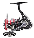 Daiwa Ninja Rolle LT 2000 - Spinnrolle für Forellen, Barsche & Zander, Raubfischrolle zum Jiggen & Spinnangeln, Barschrolle zum Gummifischangeln, Angelrolle für Raubfische