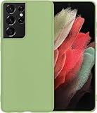 BTH - Hülle für Samsung Galaxy S21 Ultra - Silikonhülle Backcover - Schutzhülle - Dünnes Design Grün
