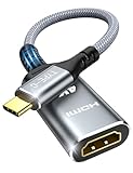 Highwings USB C auf HDMI Adapter 4k, USB Type-C auf HDMI Adapter [Thunderbolt 3] Kompatibel für iPhone 15 Pro/Plus/Max, MacBook Pro/Air, iPad Pro/Air, Surface Book 2, Dell XPS, Galaxy S10/S9 usw.