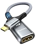 Highwings USB C HDMI Adapter 4K@60Hz, USB Type-C auf HDMI Adapter [Thunderbolt 3] Kompatibel für iPhone 16/15 Pro/Plus/Max, für MacBook Pro/Air, für iPad Pro/Air, für Surface Book 2, für Galaxy S