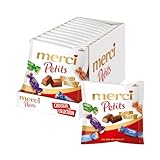 merci Petits Chocolate Collection – 12 x 125g – Mix aus nicht gefüllten und gefüllten Schokoladen-Spezialitäten