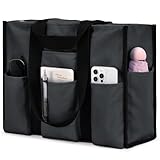 oscaurt Shopper Tasche Damen Tote Bag Arbeitstasche Damen Laptoptasche mit Reißverschluss Schultertasche Wickelrucksack Faltbar Strandtasche