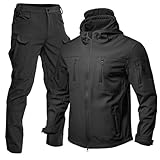 Generisch Jogginganzug Herren Set Trainingsanzügee für Herren 2 Teilig Set Sweatshirt und Jogginghose Sportanzug Kapuzenpullover Freizeitanzug Männer Jogginganzug Sportsachen
