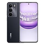 realme 14X 5G Smartphone 8+256 GB, Dimensity 6300 5G, Display 120 Hz, Stoßfestigkeit in Militärqualität, 50 MP AI Kamera, 5000 mAh langlebiger Akku, Schwarz rr