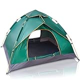 Iceberk Camping Zelt für 2-3 Personen | Pop Up Zelt mit Schnellaufbau Automatik für Festival, Campingplatz, Zelten und Co - Wurfzelt ähnlicher Aufbau in 60 Sekunden