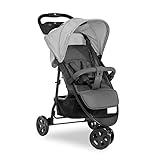 hauck Buggy Citi Neo 3 mit Getränkehalter, Einhändig Klein Faltbar, für Kinder ab Geburt bis 22 kg mit Liegefunktion, Tasche im Verdeck, XL Korb bis 3 kg (Grey)