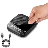Kaffeewaage mit Timer,Mini Kaffeewaage 3000g/0,1g Espresso Waage mit LED-Display,AKKU Feinwaage,Kaffee Waage,Tragbare Digitale KüChenwaage für Espresso und Pour-Over,Touch-Button,Tara Funktion,USB-C