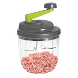 Schweinefuß für Gemüse - Drehbarer Zwiebelschneider, Handfutter - Destloyer Behälter | Gemüseschneider für die Küche schnell - Fleischweineschneider für Knödel, Fleischbällchen, Nüs