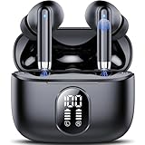 Bluetooth 5.4 Kopfhörer, 2025 Neue Kopfhörer Kabellos Sport In Ear Headphones mit 4 ENC Mics, 40 Std Kabellose Kopfhörer Tiefer Bass, Noise Cancelling Earbuds mit LED-Anzeige Kompatibel Android iOS
