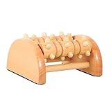 Mikinona Hölzerne Massagerolle für Füße Plantar Massagegerät zur Reflexzonenmassage Verbessert die Durchblutung Fördert für Männer und Reihige Design