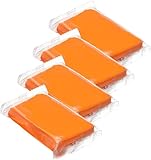 Reinigungsknete, Auto Car Clay Bar, Auto Knete Lack, 4 x 100 g Lackreinigungsknete, Lackknete zur Lackpflege und Felgenreinigung (Orange)
