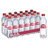 ViO Wasser Spritzig - Natürliches Mineralwasser mit Kohlensäure - mit weichem Geschmack - Sprudelwasser in umweltfreundlichen, 100 % recycelbaren Einweg Flaschen (18 x 500 ml)