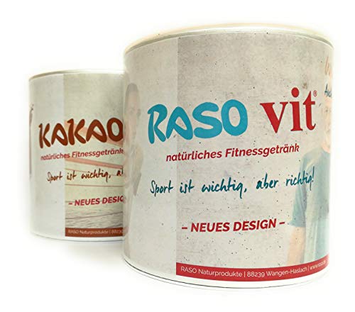 DAS ORIGINAL RASO Fitnesspaket Molkepulver Kakao 300g und RasoVit 400g