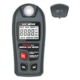 BSIDE L1 Luxmeter Digital Belichtungsmesser 0-200.000 Lux, Handheld Beleuchtungsstärke Lichtmesser mit Daten Halten Lux Messgerät für Fotografie Pflanzen LED