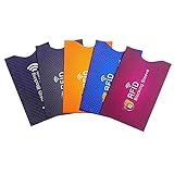 TÜV geprüfte RFID Blocking NFC Schutzhüllen (5 Stück) für Kreditkarten EC-Karten Bankkarten Reisepass Ausweise | Kartenhüllen NFC-Blocker für Kreditkarte und EC Karte Schutz-Hülle Kreditkartenhülle