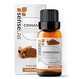 SenseLAB Ätherisches Zimtöl - 100% reines, natürliches, therapeutisches Zimtöl - für Diffusoren und Luftbefeuchter - stimmungsaufhellend und spannungsreduzierend (10ml)