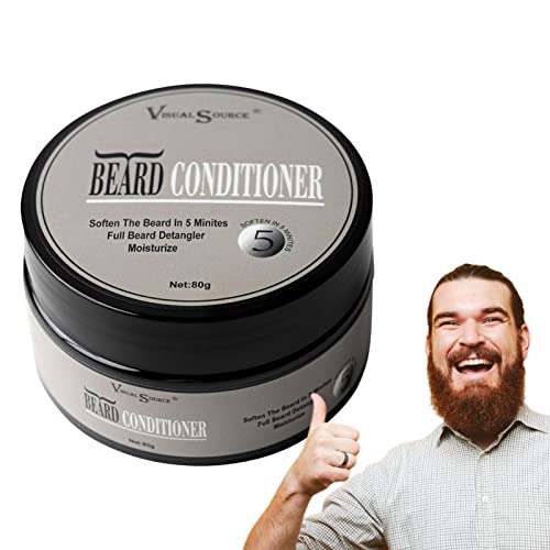 Gidenfly Bartweichmacher - 80 g Glättender Bart-Conditioner für Männer | Pflegender Bartweichmacher mit ätherischem Spa-Öl. Beruhigende und weichmachende Bart-Feuchtigkeitscreme für Gesichtshaar