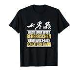 Triathlon Lustiger Spruch Geburtstag Weihnachten T-Shirt