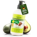 PetTec® - Conditioner für Hunde mit Avocadoöl Essenz 250ml Pumpflasche -Hundeconditioner pH neutral (7) für alle Hunderassen - Fellpflege Hund Paraben-, Silikon- & Duftstofffrei - Spülung Fell vegan