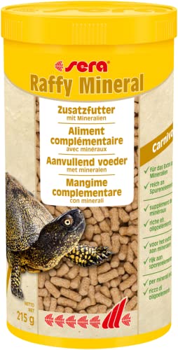 sera Raffy Mineral 1000 ml (215 g) - Schließt Versorgungslücken zuverlässig, Wasserschildkröten Futter
