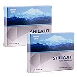 [2 Pack] Sibirien Altai Shilajit Natural Mumiyo 120 Tropfen (2 Pack x 60 Tabs) Fulvic und Spurenelemente