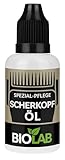 BIOLAB Scherkopf Öl (30 ml) für Rasierer, Haarschneider und Haarschneidemaschine - Schermaschinenöl, Clipper Oil
